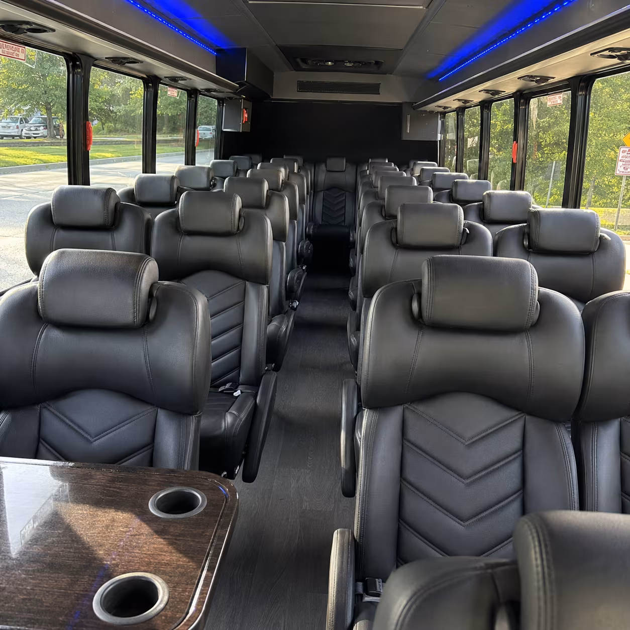 28 passenger minibus interior