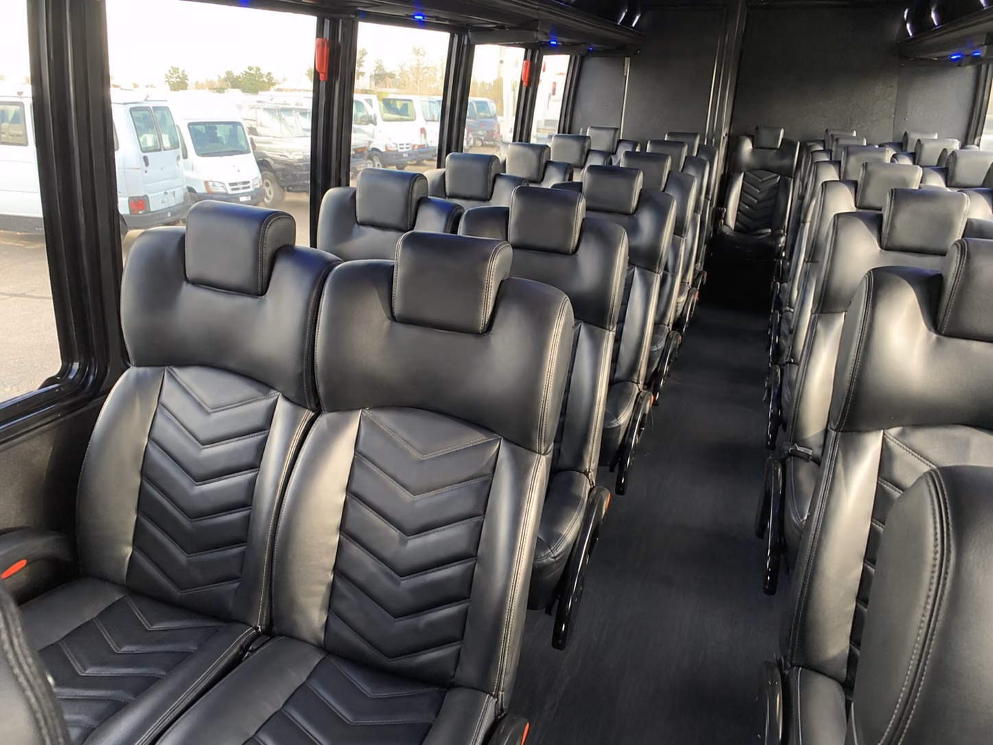 waterford 18 passenger minibus inside