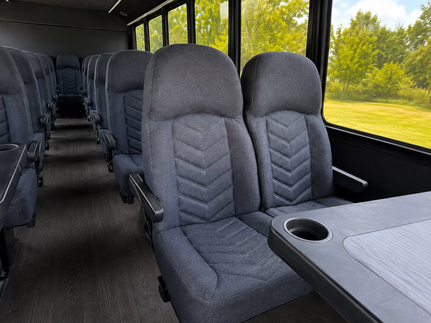 waterford 18 passenger minibus interior