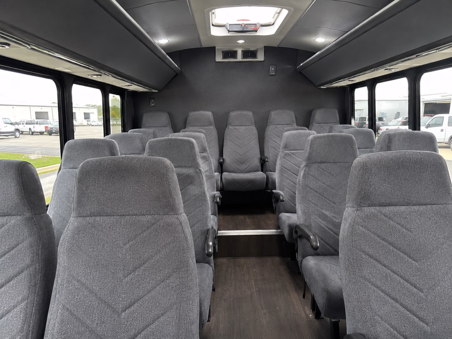 waterford 20 passenger minibus inside