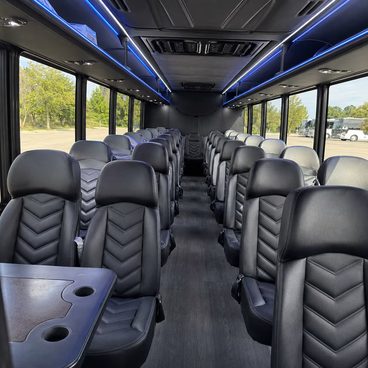 waterford 25 passenger minibus inside