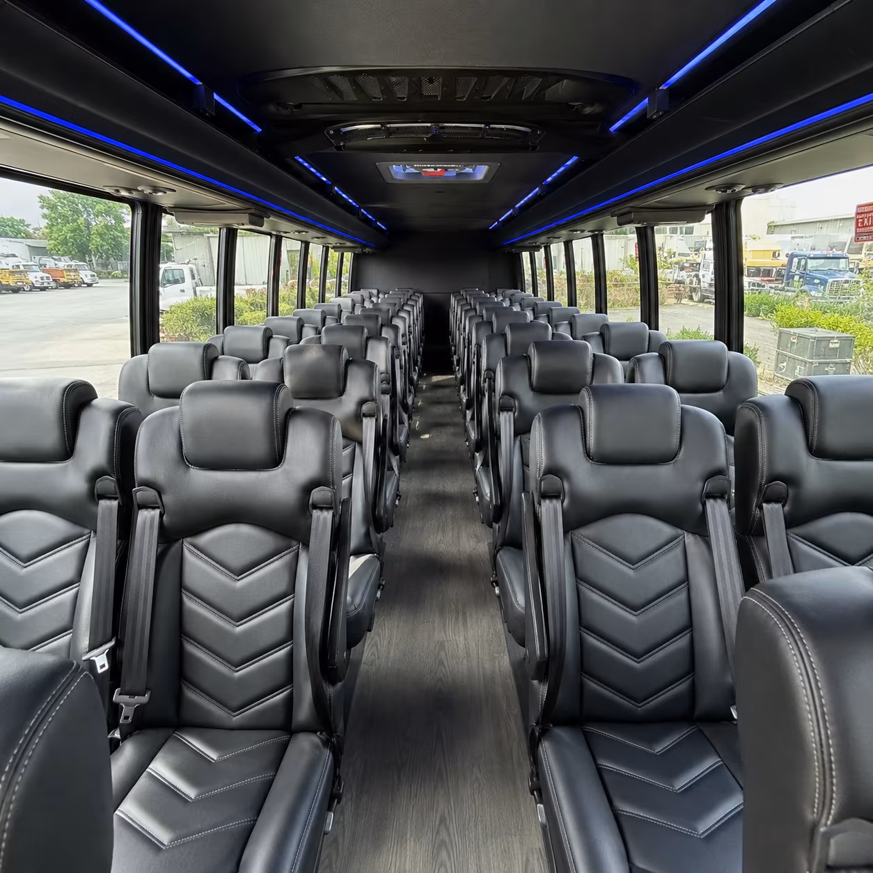 waterford 25 passenger minibus interior