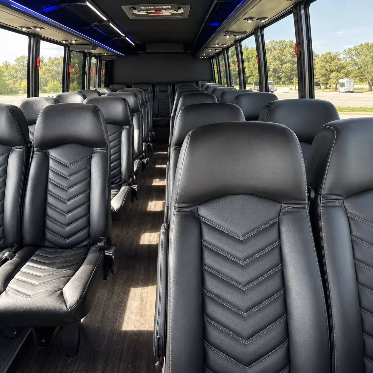 waterford 30 passenger minibus inside