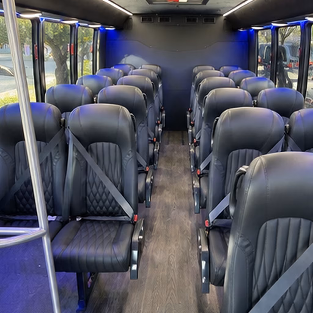 waterford 35 passenger minibus interior