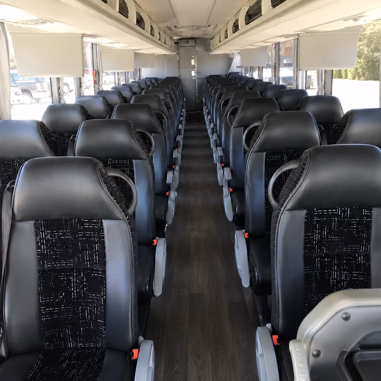 waterford 56 passenger charter bus inside