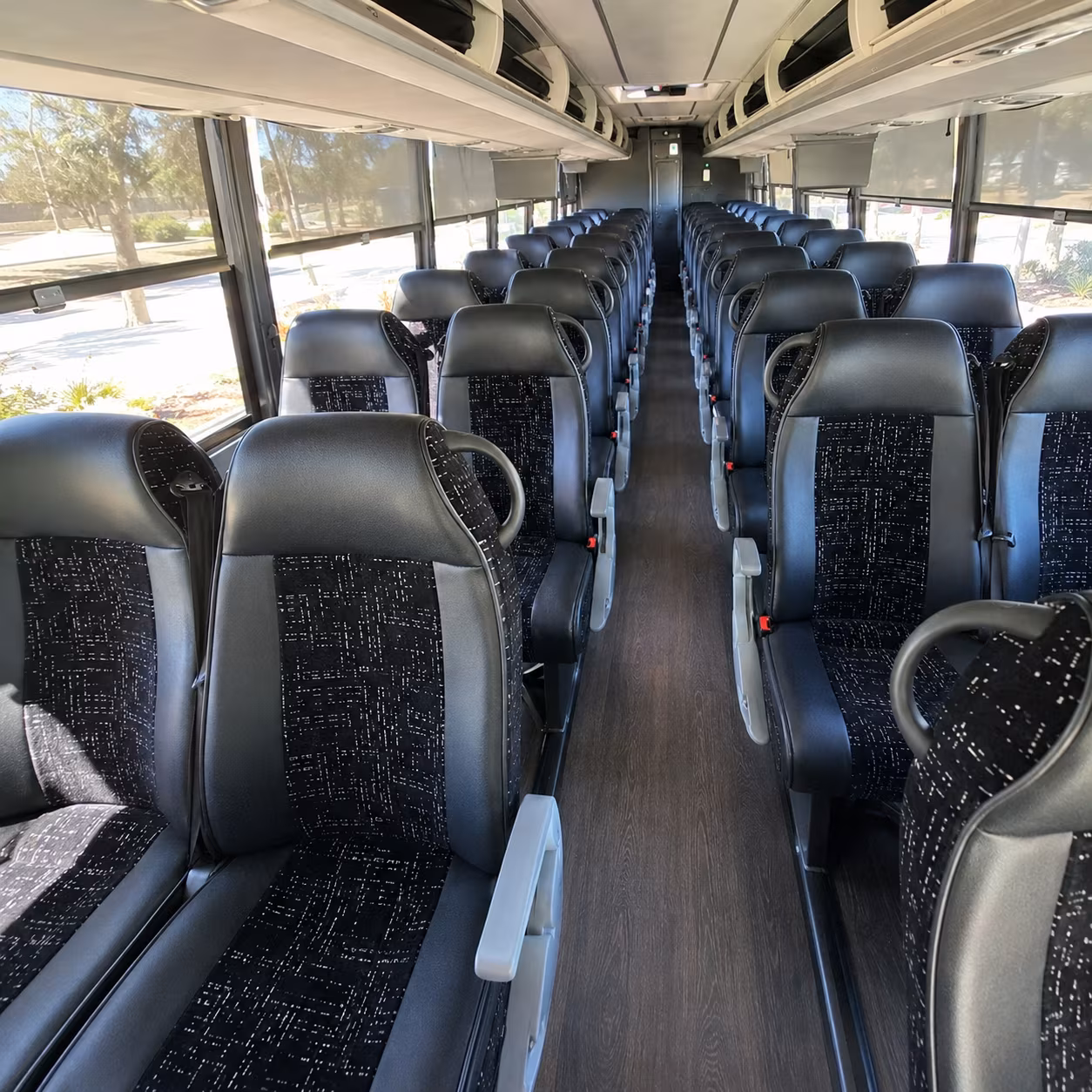 waterford 56 passenger charter bus interior