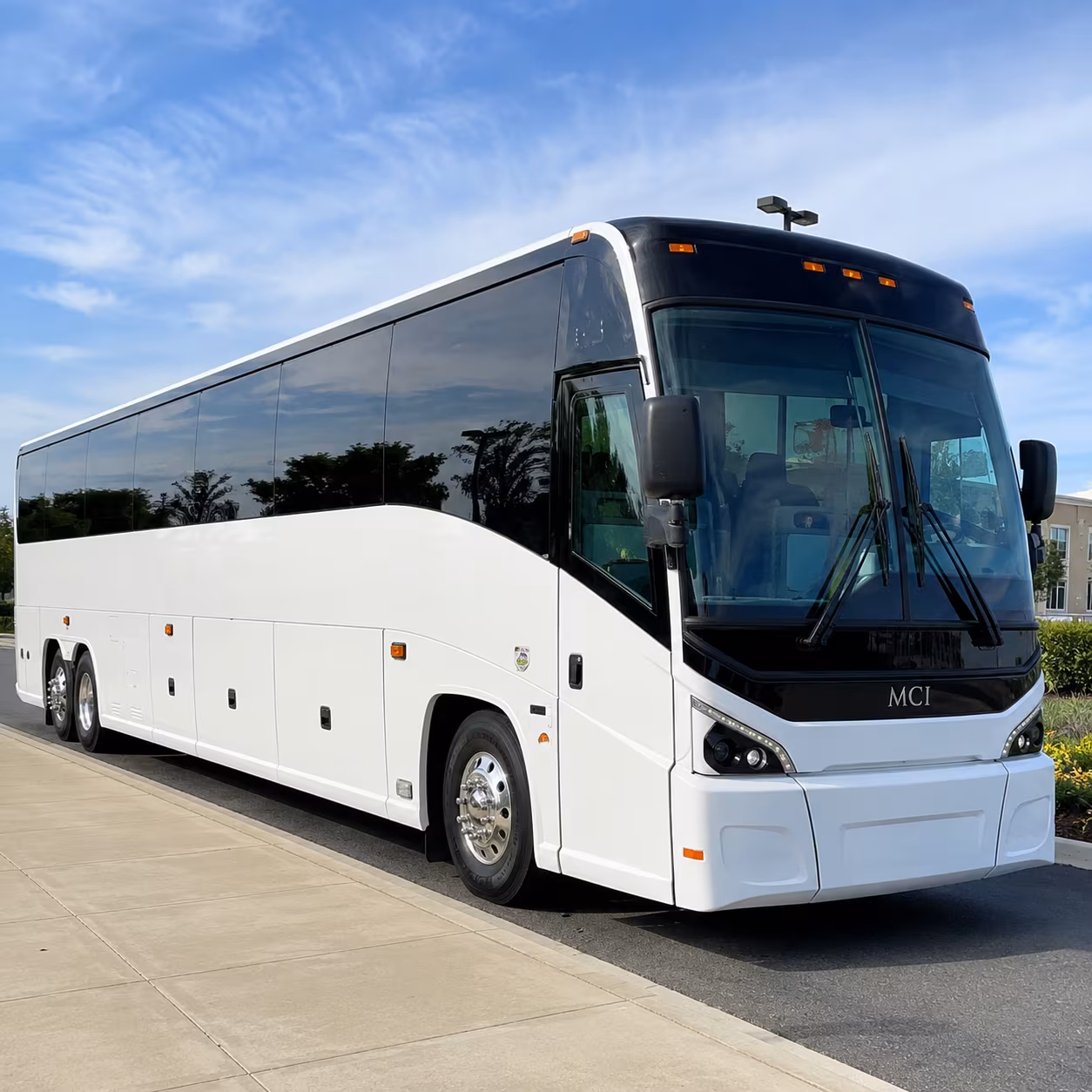 waterford employee shuttle buses for shift workers on m 59